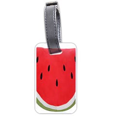 Watermelon Pillow Fluffy Luggage Tag (one Side) by artworkshop