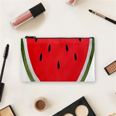 Watermelon Pillow Fluffy Cosmetic Bag (small) by artworkshop