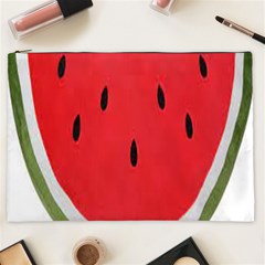 Watermelon Pillow Fluffy Cosmetic Bag (xxl) by artworkshop