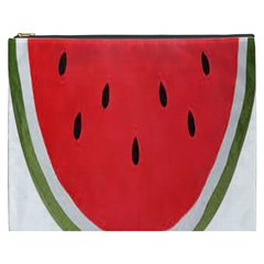 Watermelon Pillow Fluffy Cosmetic Bag (xxxl) by artworkshop