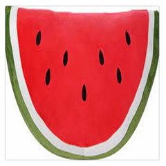 Watermelon Pillow Fluffy Square Satin Scarf (36  X 36 ) by artworkshop