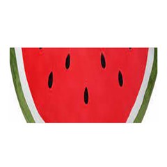 Watermelon Pillow Fluffy Satin Wrap 35  X 70  by artworkshop