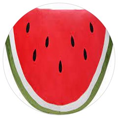 Watermelon Pillow Fluffy Round Trivet by artworkshop