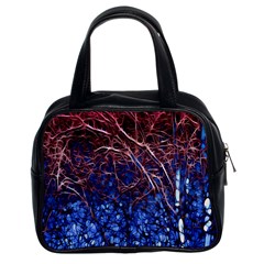 Autumn Fractal Forest Background Classic Handbag (two Sides) by Amaryn4rt