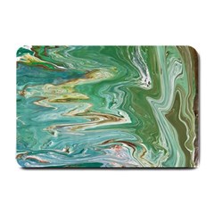 Emerald Patterns Small Doormat  by kaleidomarblingart