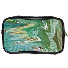 Emerald Patterns Toiletries Bag (two Sides) by kaleidomarblingart