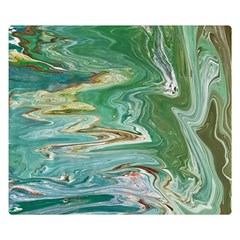 Emerald Patterns Double Sided Flano Blanket (small)  by kaleidomarblingart