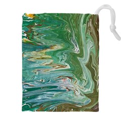 Emerald Patterns Drawstring Pouch (5xl)