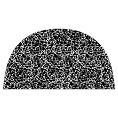 Dark Black And White Floral Pattern Anti Scalding Pot Cap by dflcprintsclothing