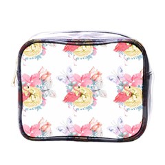 Flamingos Mini Toiletries Bag (one Side) by Sparkle