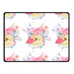 Flamingos Fleece Blanket (small) by Sparkle