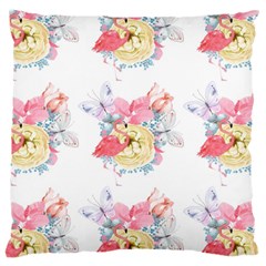 Flamingos Large Cushion Case (two Sides) by Sparkle