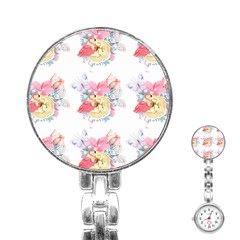 Flamingos Stainless Steel Nurses Watch by Sparkle