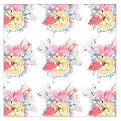 Flamingos Square Satin Scarf (36  X 36 ) by Sparkle