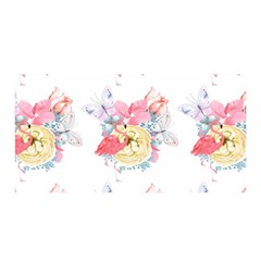 Flamingos Satin Wrap 35  X 70  by Sparkle