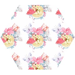 Flamingos Wooden Puzzle Hexagon by Sparkle