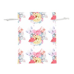 Flamingos Lightweight Drawstring Pouch (l) by Sparkle