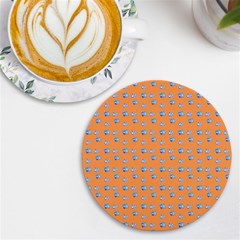 Floral Art Uv Print Round Tile Coaster by Sparkle