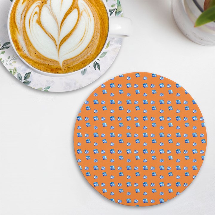 Floral Art UV Print Round Tile Coaster