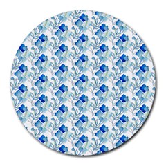 Flowers Pattern Round Mousepads by Sparkle