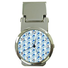 Flowers Pattern Money Clip Watches by Sparkle