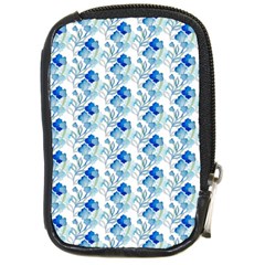 Flowers Pattern Compact Camera Leather Case by Sparkle