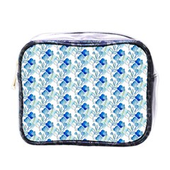 Flowers Pattern Mini Toiletries Bag (one Side) by Sparkle