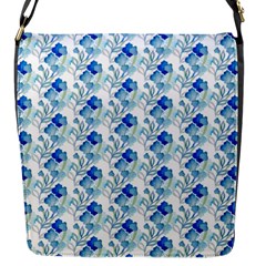 Flowers Pattern Flap Closure Messenger Bag (s) by Sparkle