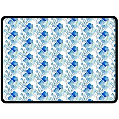 Flowers Pattern Double Sided Fleece Blanket (large)  by Sparkle