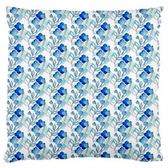 Flowers Pattern Large Flano Cushion Case (one Side) by Sparkle