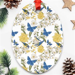 Birds Pattern Ornament (oval) by Sparkle