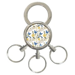 Birds Pattern 3-ring Key Chain by Sparkle