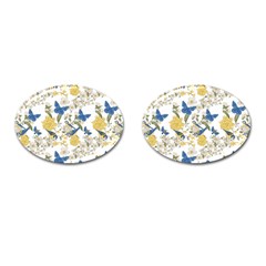 Birds Pattern Cufflinks (oval) by Sparkle