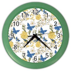 Birds Pattern Color Wall Clock by Sparkle