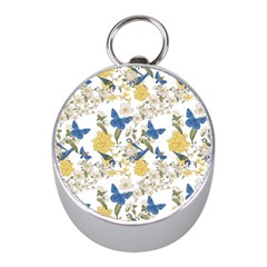 Birds Pattern Mini Silver Compasses by Sparkle