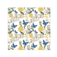 Birds Pattern Square Satin Scarf (30  X 30 ) by Sparkle