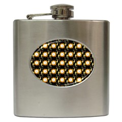 Flowers Pattern Hip Flask (6 Oz)