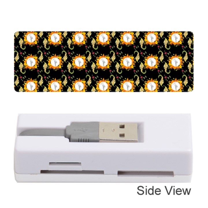 Flowers Pattern Memory Card Reader (Stick)