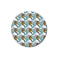 Birds Rubber Round Coaster (4 Pack) by Sparkle