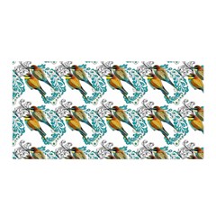 Birds Satin Wrap 35  X 70  by Sparkle