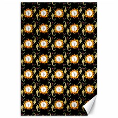 Flowers Pattern Canvas 24  X 36  by Sparkle