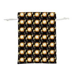 Flowers Pattern Lightweight Drawstring Pouch (l) by Sparkle