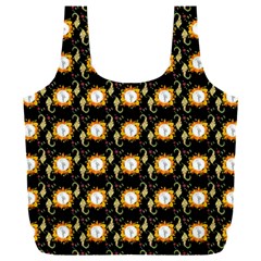 Flowers Pattern Full Print Recycle Bag (xxl) by Sparkle