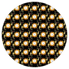 Flowers Pattern Round Trivet by Sparkle