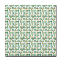 Flowers Pattern Tile Coaster by Sparkle