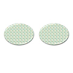 Flowers Pattern Cufflinks (oval) by Sparkle