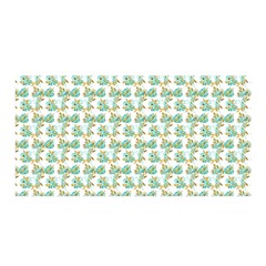 Flowers Pattern Satin Wrap 35  X 70  by Sparkle