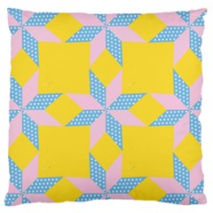 Geometry Large Flano Cushion Case (one Side) by Sparkle