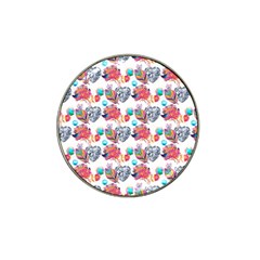 Flowers Diamonds Pattern Hat Clip Ball Marker (10 Pack) by Sparkle