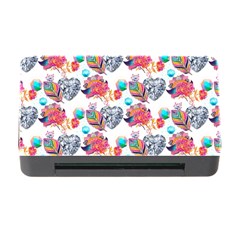 Flowers Diamonds Pattern Memory Card Reader With Cf by Sparkle